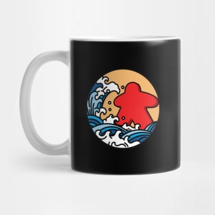 Kanagawa Wave Meeple Board Game Mug